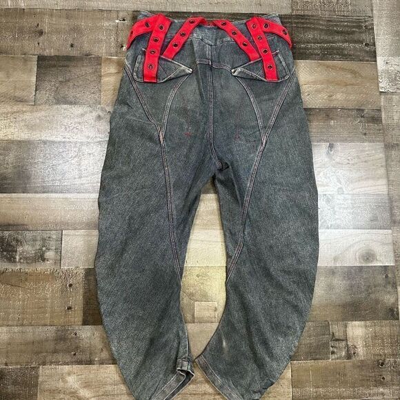 JFC.N.Punk Men’s Size XS Pants Grey Goth Alt Emo Raver Rock Casual Vintage - Picture 11 of 11